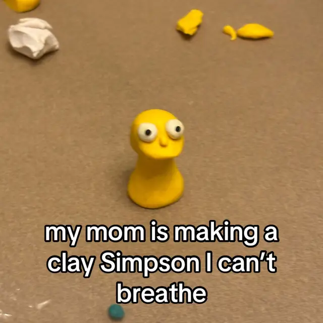 Here she comes world 🥺 #fyp #slideshow #clay #simpsons #funny
