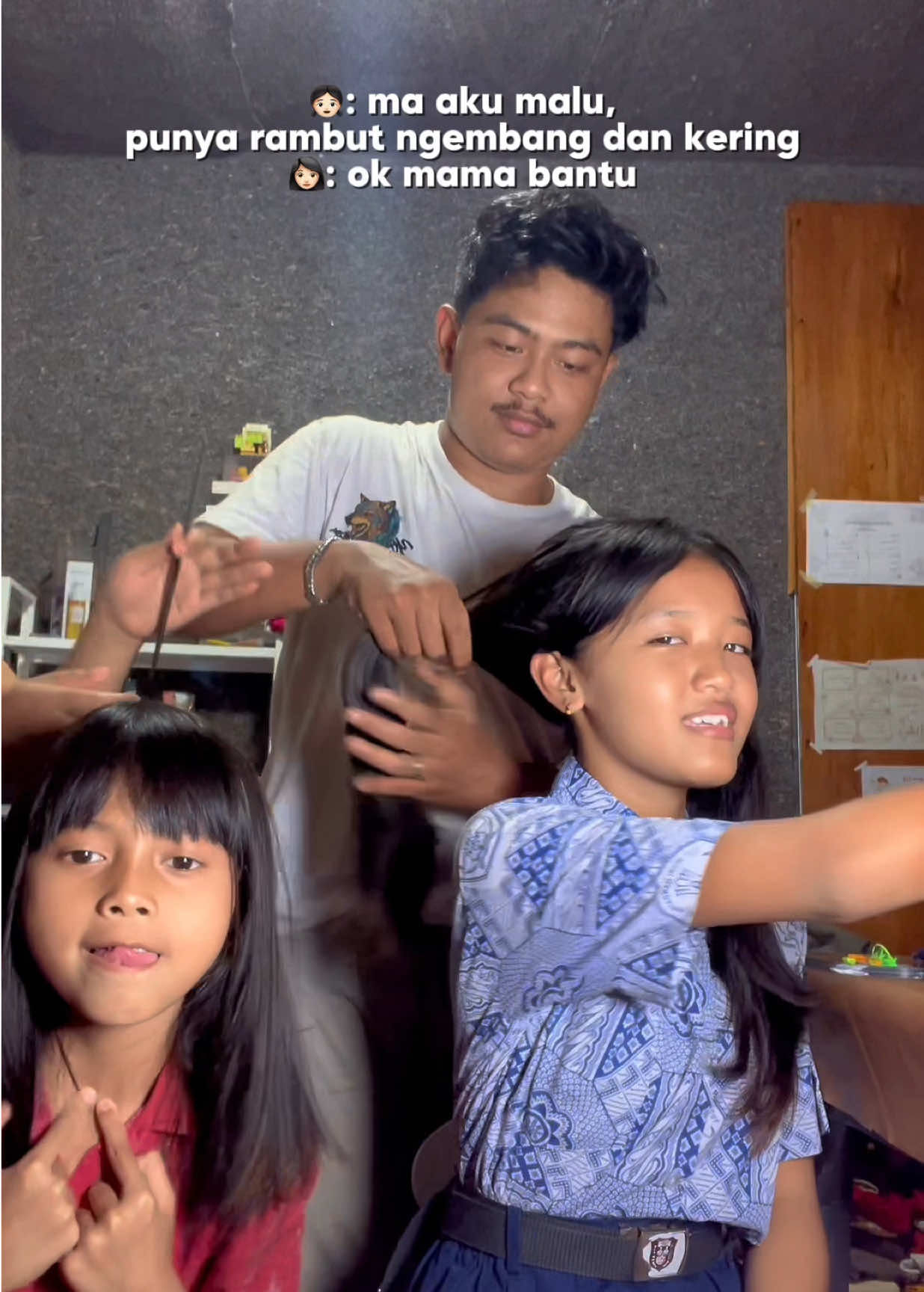 hair care an dulu sebelum berangkat sekolah 🥰 #haircare #hairmask #hairtreatment #hairstyle #hairstylist 