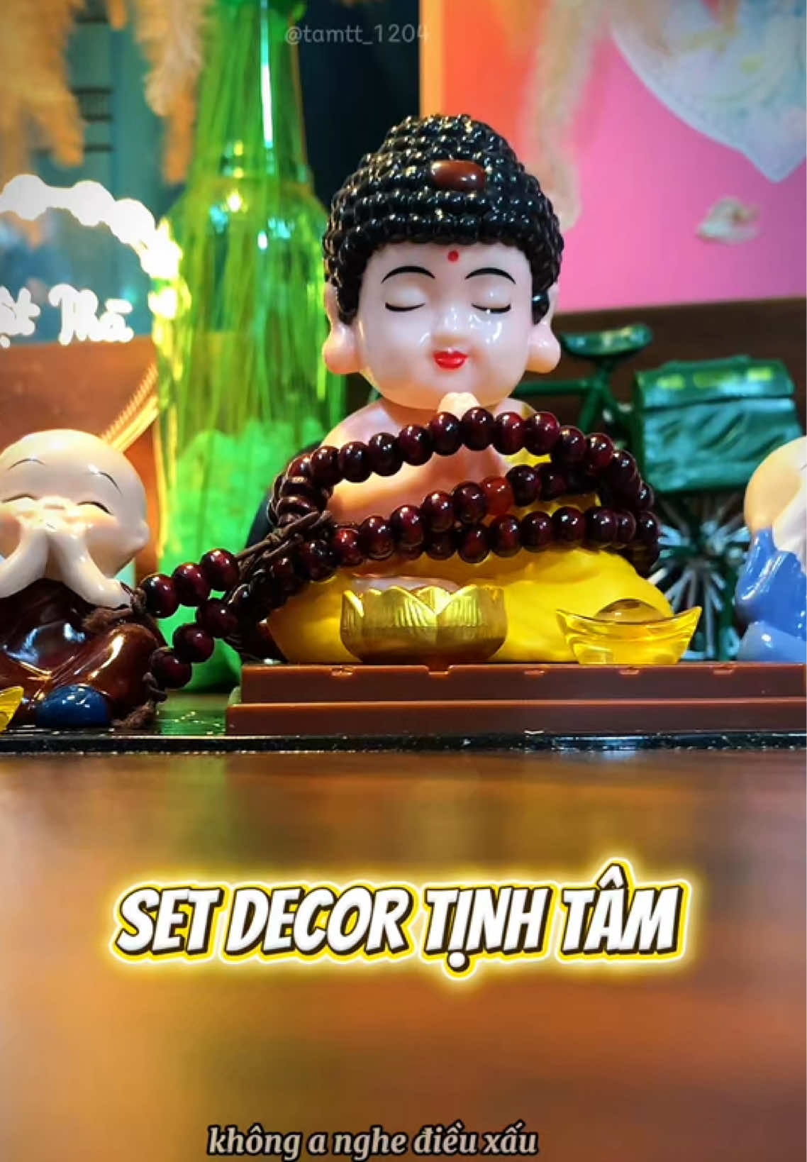 Set decor tịnh tâm để bàn làm việc, bàn phòng khách, taplo oto cực kì ý nghĩa #tamtt1204 #decor #trangtrixehoi #decorbanlamviec #viral 