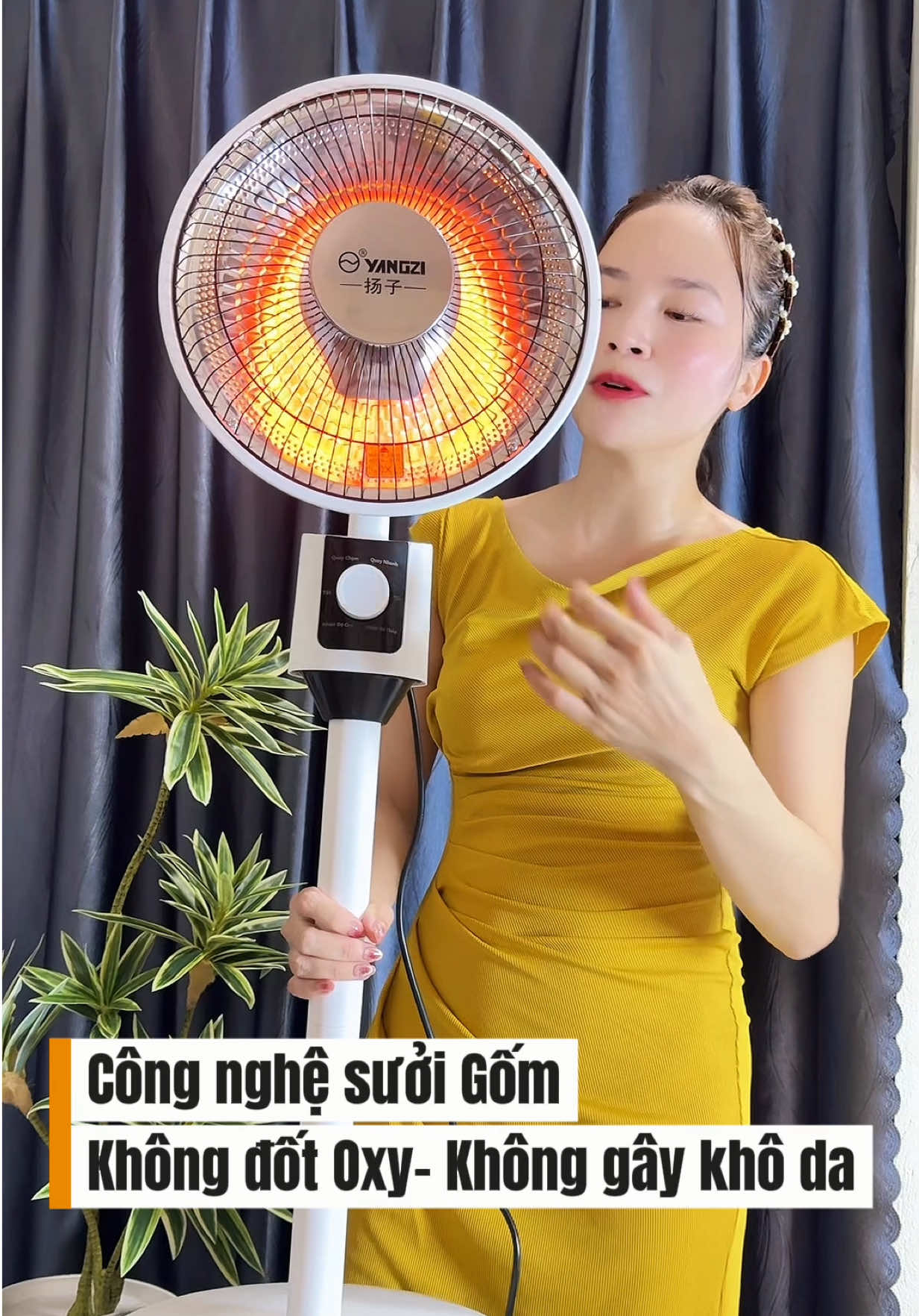 Quạt sưởi nhiều mức nhiệt công nghệ sưởi Gốm không khô da #quatsuoi #quatsuoicongnghegom #maysuoi #vanvuive6262 #quatsuoimini 