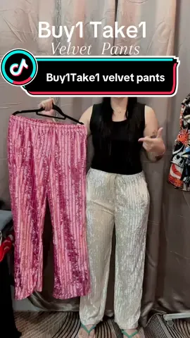 Anteh pwd pang porma to at pang tulog #velvetpantsoutfit #pants #buy1take1pants 