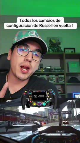 Todos los cambios de configuración de Russell en vuelta 1 EXPLICADOS #formula1 #f1 #TikTokDeportes #escaleraf1 #russell 
