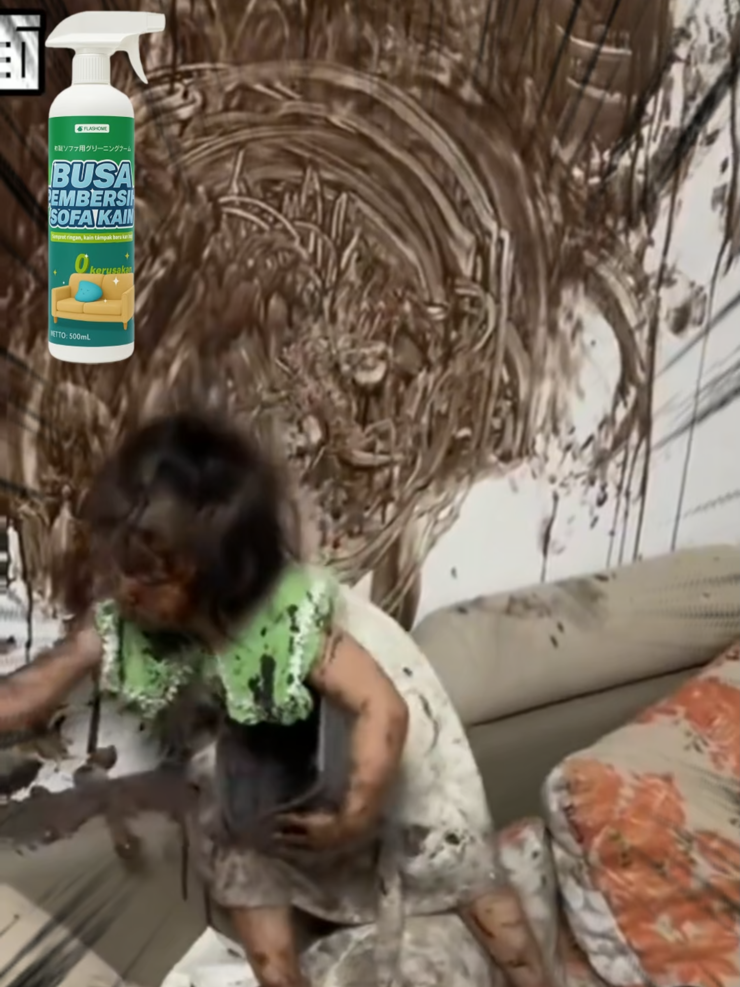 Sofamu kusam penuh noda? Coba semprot busa ajaib ini, gosok sebentar, langsung kinclong lagi! ✨