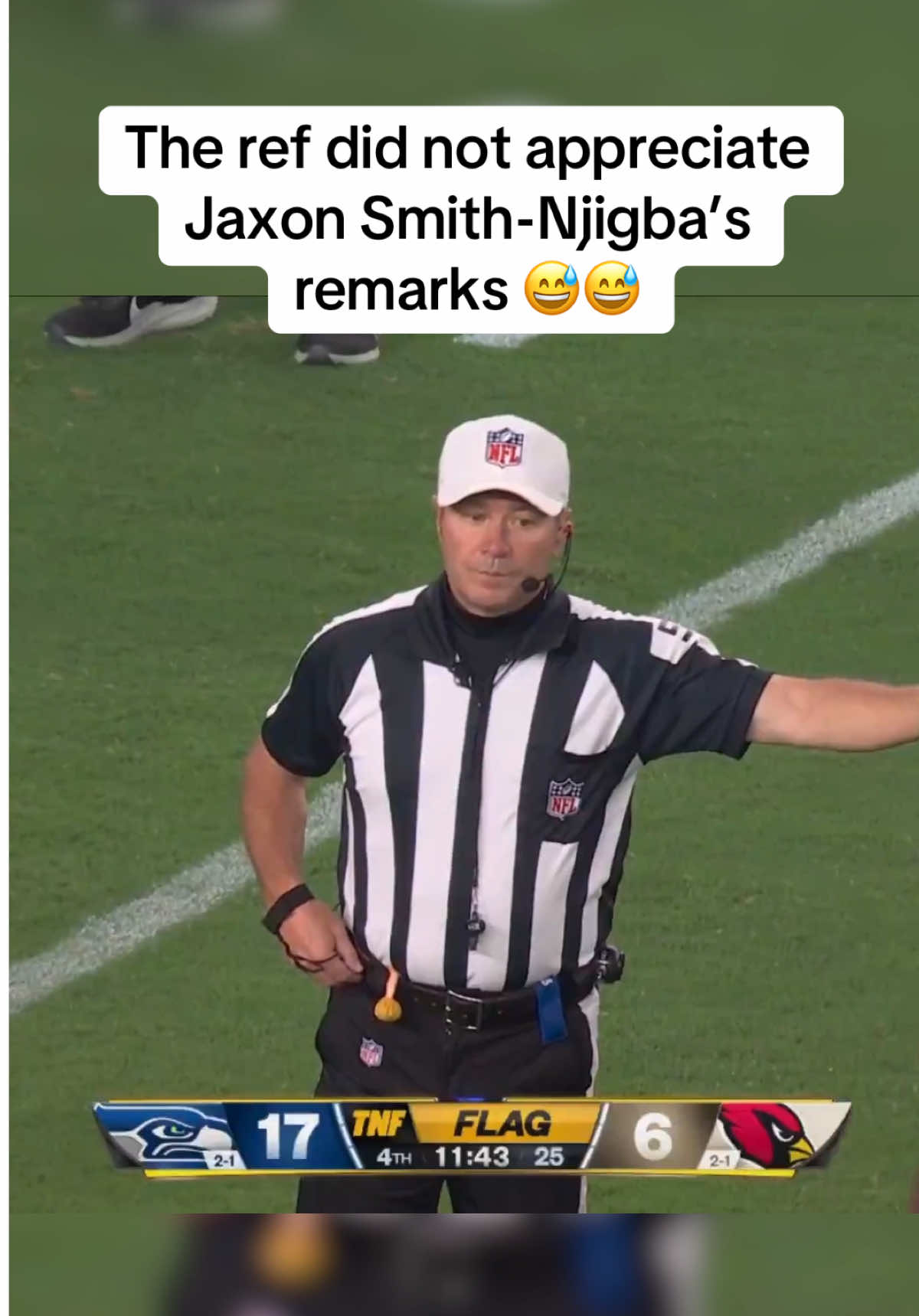 He was not pleased 💀 #nfl #football #tnf (🎥: @NFL on Prime Video) 