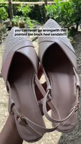 you can never go wrongwith this  pointed toe block heel sandals!!! #sandals #pointedtoe #blockheel #officesandals #blockheelsandals 