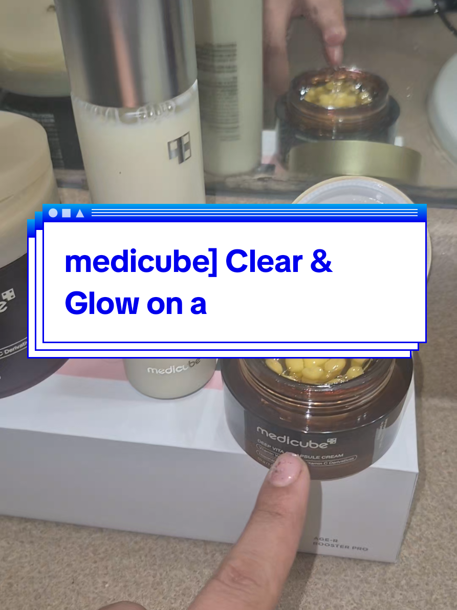 medicube] Clear & Glow on a Budget SET Glutathione Glow Milky Toner, Vita C Toner Pads, Vita C Capsule Cream, Kojic Acid Turmeric Gel Mask #creatorpicks #medicubetonerpad #medicubevitaminccapsulecream #medicubeskincare #medicube 