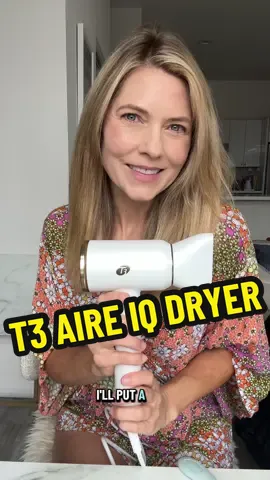 The @T3 Micro Aire IQ hair dryer is on sale! It’s linked in Stories and my b1o.  Meet T3 Aire IQ, the first-ever intelligent dryer that instantly adapts to your unique hair and styling preferences for quick results and advanced damage protection.  Powered by T3 Heat ID Technology, Aire IQ adjusts heat and speed settings to your hair texture for efficient drying that protects hair's natural moisture. Smart attachment recognition detects the connected attachment to automatically refine temperature and airflow—from prepping to precision styling in an instant.  A hi-res display delivers an intuitive styling experience, and built-in memory stores your settings for instant personalization, each time you pick it up.  #beautybeyond40 #t3 #hairdryer #hairtutorial #blowout
