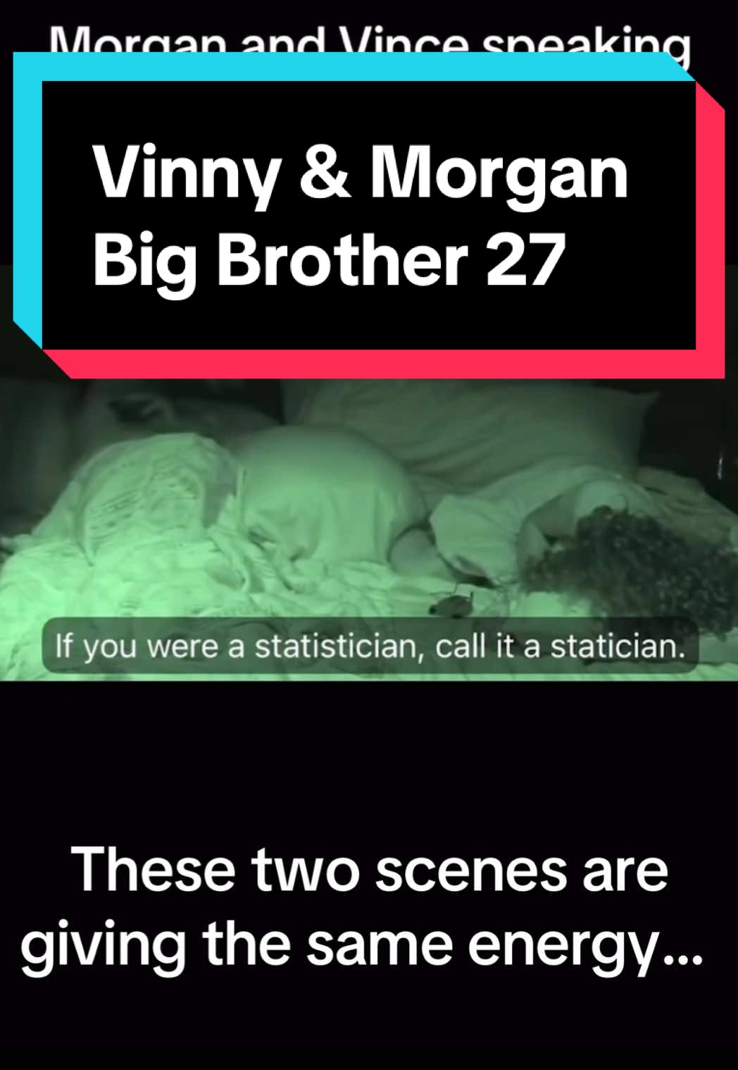 These two scenes are giving the exact same energy. @Big Brother  @LG Morg  #VinnyAndMorganBB27 #DumbAndDumber #BigBrother27  