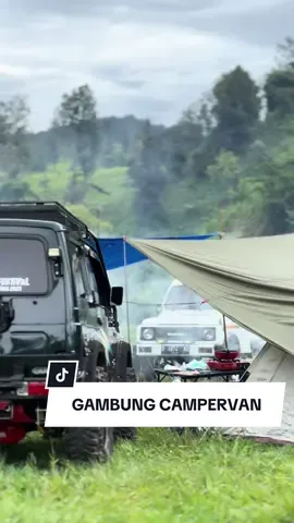Camping sejenak_Gambung🌿 KATANA JIMNY RUANGRIUNG #suzukikatanajimnyindonesia #jimnylovers #campervan #overlanding #fyppppppppppppppppppppppp 