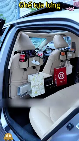 Hộp đựng sau lưng ghế, nhiều ngăn dung tích lớn, để ly nước, khăn giấy, iPad gọn gàng, xe luôn ngăn nắp. #HopDungXeHoi #PhuKienXeHoi #tienichxehoi 