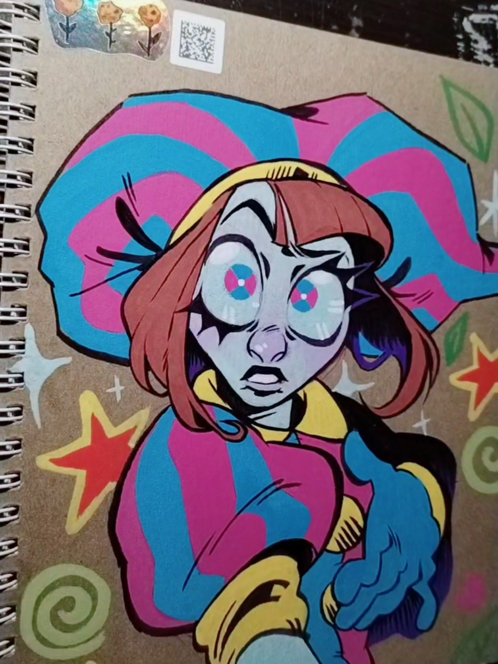 Silly acrylic marker speedpaint! 🥰 #theamazingdigitalcircus #TADC #pomni #jax #traditionalart #speedpaint #markers #art #fyp 