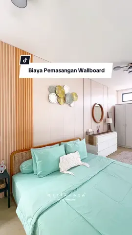 Rincian Biaya Pemasangan Wallboard Di Kamarku ya Dengan lebar ruangan 4.3 meter dan tinggi 2.5 meter Link Pembelian di Bio No 113-116-117 ✨ #wallboard #pasangwallboard #wallboardpvc
