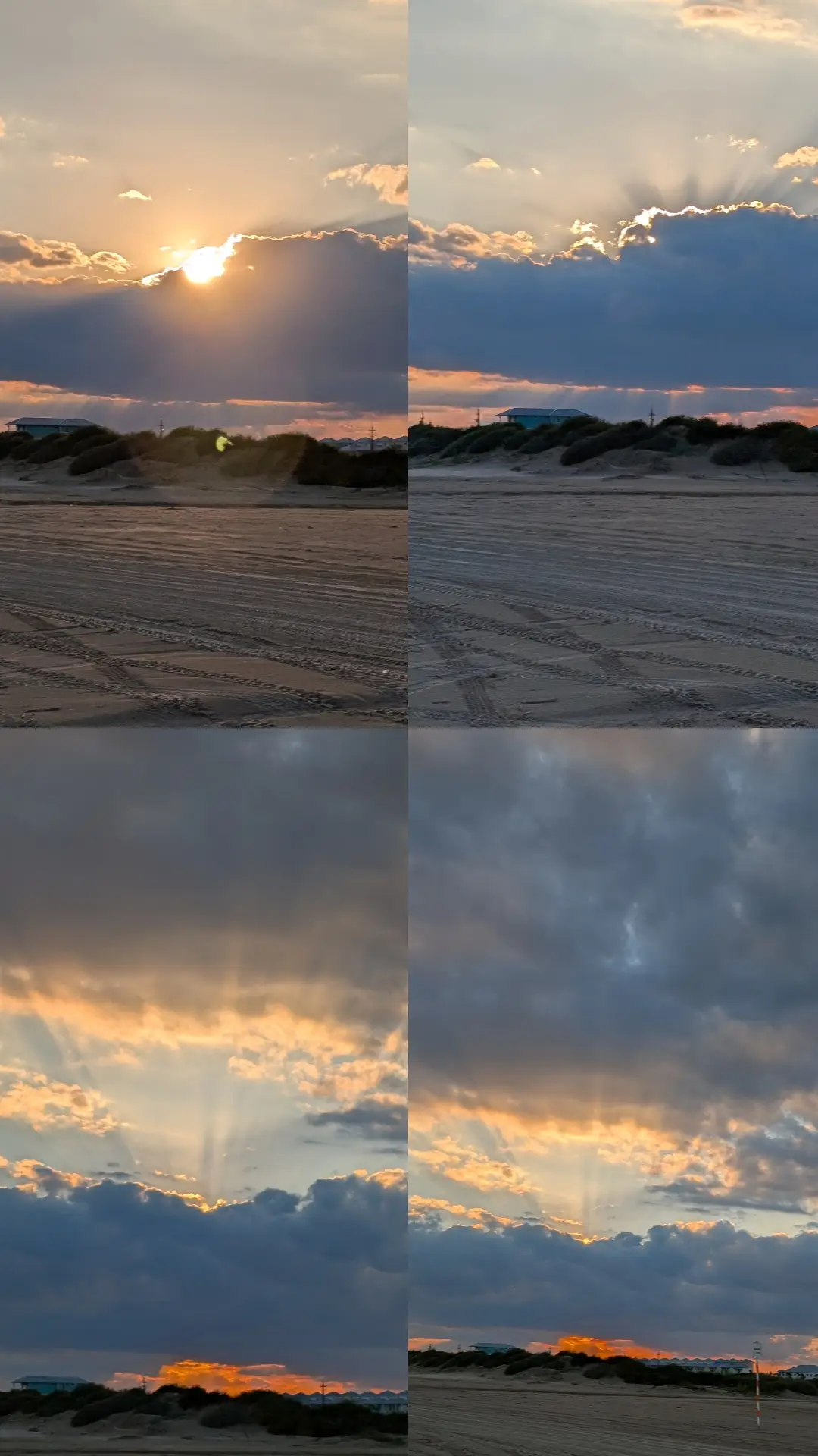 almost sunset at the beach #beach #sky #sunset #fyp 