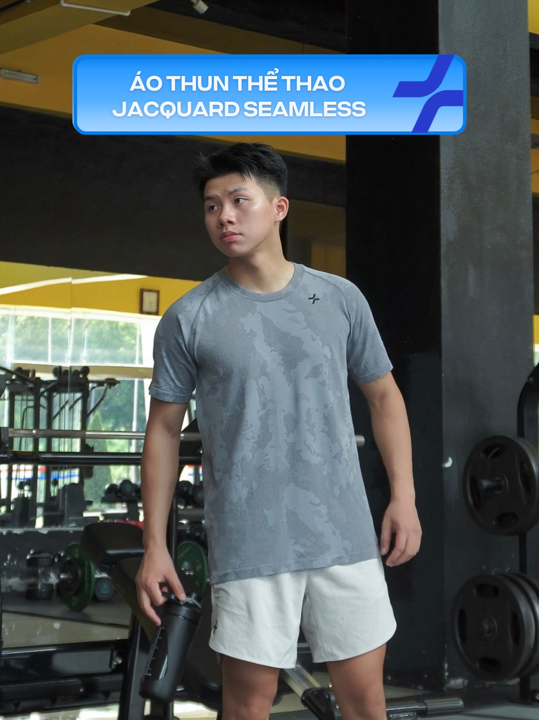 Áo thun thể thao Jacquard Seamless, nâng hiệu suất tập luyện! #Coolmate #Pickleball #gym #fyp