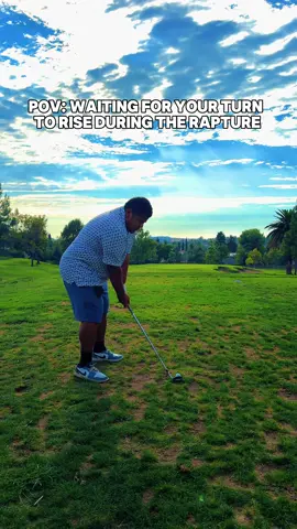 In all seriousness yall gotta get right with God because you don’t want to be left when it’s all over lol #raptureready #rapturetok #golftok #golfaddict #golfcourse 