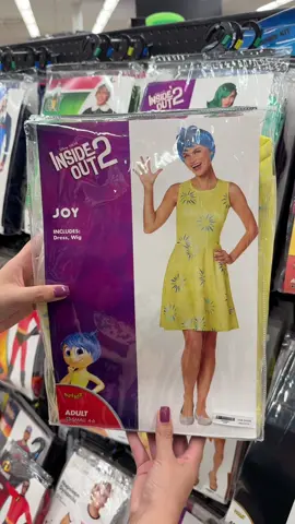 All the emotions in one aisle! 😍😭😡😱🥹 @Spirit Halloween #insideoutcosplay #insideout #joycostume #disneycostume #spirithalloween 