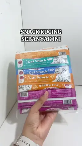 snack kucing sebanyak ini ngga akan bikin kantong kamu bolong! 😚 #kucing #hewan #anabul #snackkucing 