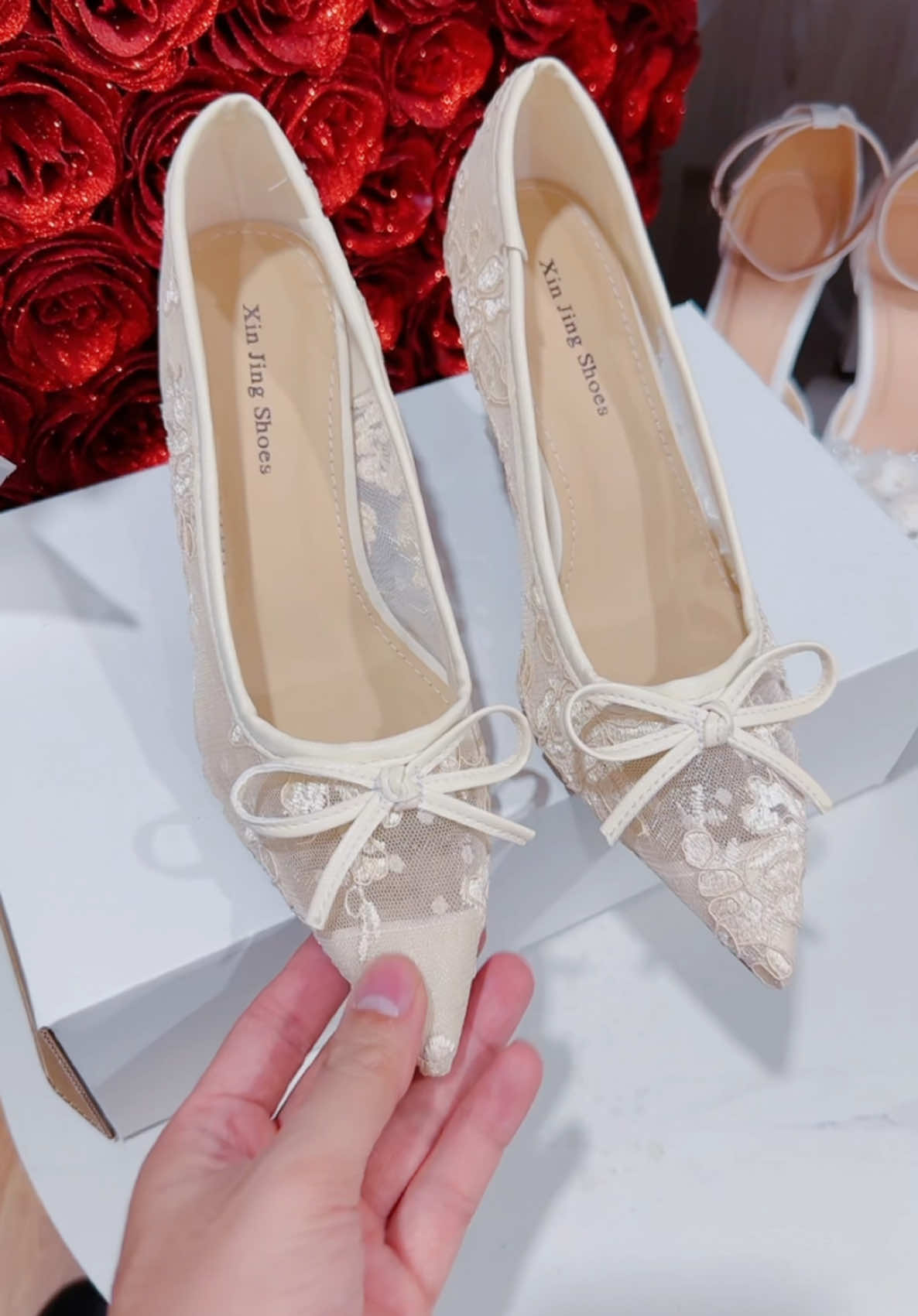 Giày ren lưới 7p HOTTrend 2025 #giaycaogot #giayren #giayrenluoi #giaycuoi 