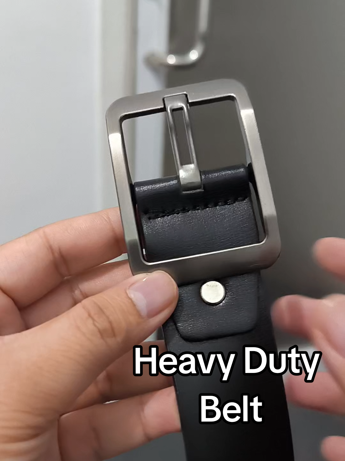 Heavy Duty Belt for Men, Square Buckle. #belt #belts #beltformen #yls #mensbelt 