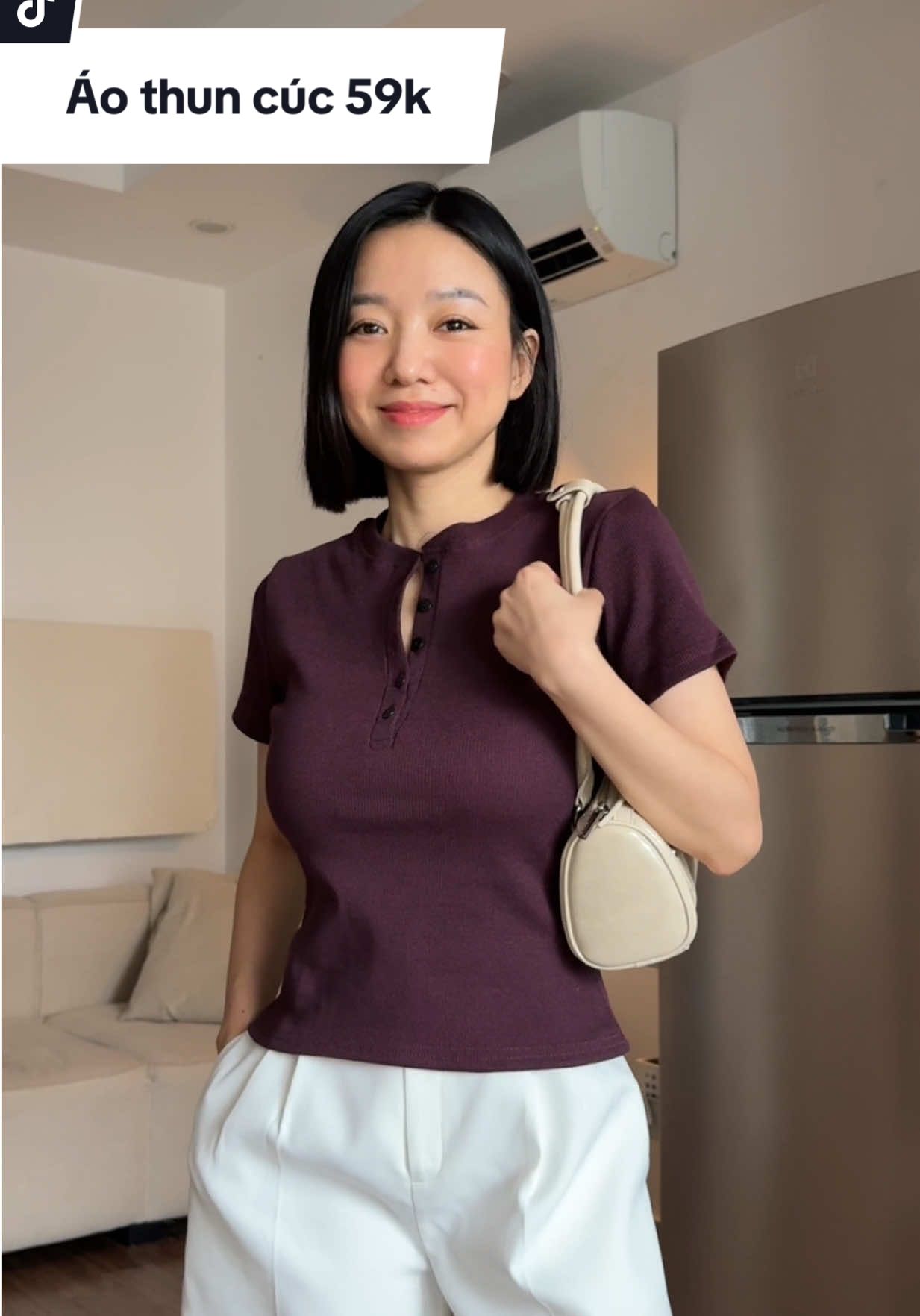 Áo xinh màu tôn da lắm lun các bà ơi #aothun #aothuncotton #aothunbasic #aothuntron #aothunnu 