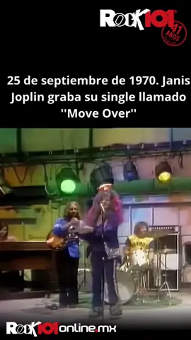 🎤 El 25 de septiembre de 1970, Janis Joplin se adueñó del estudio y grabó Move Over, su grito de autonomía sonora. Una canción que habla de decir adiós y reclamar espacio como solo ella sabía hacerlo. #JanisJoplin #MoveOver #Rock101 #MujerRockera
