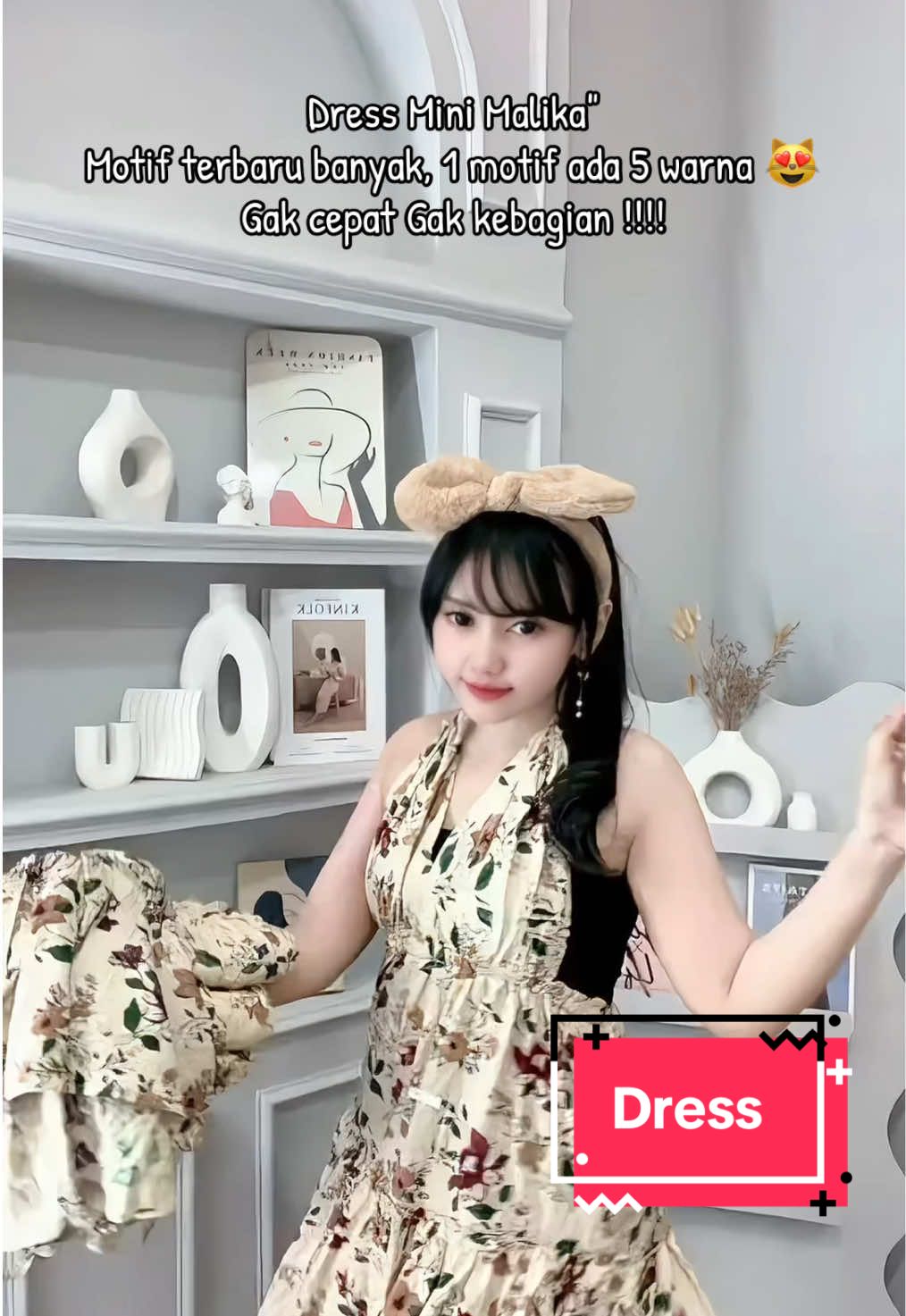 Dress Mini Malika jangan sampe loloss!! 1 motif ada 5 warna . Banyak motif dan warna