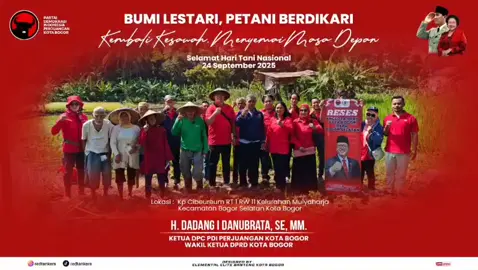menemui petani pd hari Tani Nasional 2025.  #haritaninasional2025 #pdiperjuanganpeduli@PDI Perjuangan @dpdpdiperjuanganjabar  @dpcpdiperjuangankotabogor