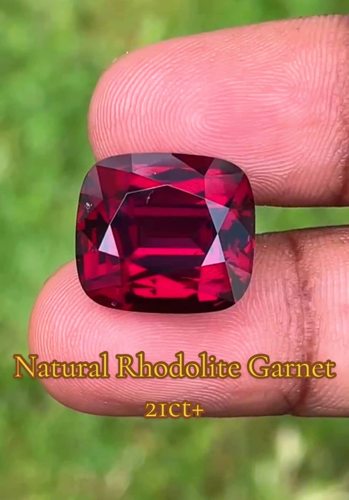 💎 Natural Rhodolite Garnet 🥕 Weight: 21ct+ A stunning, fully clean gem masterpiece — Rich color, Top Clarity, Open color and Beautifully crafted in SRI LANKA. 🇱🇰 . Now available for sale. *Worldwide shipping available!* 🌍✈️ Serious buyers, feel free to DM for details. #rhodolitegarnet #naturalgemstones #biggem #ceylon_tik_tok #gemcollector   