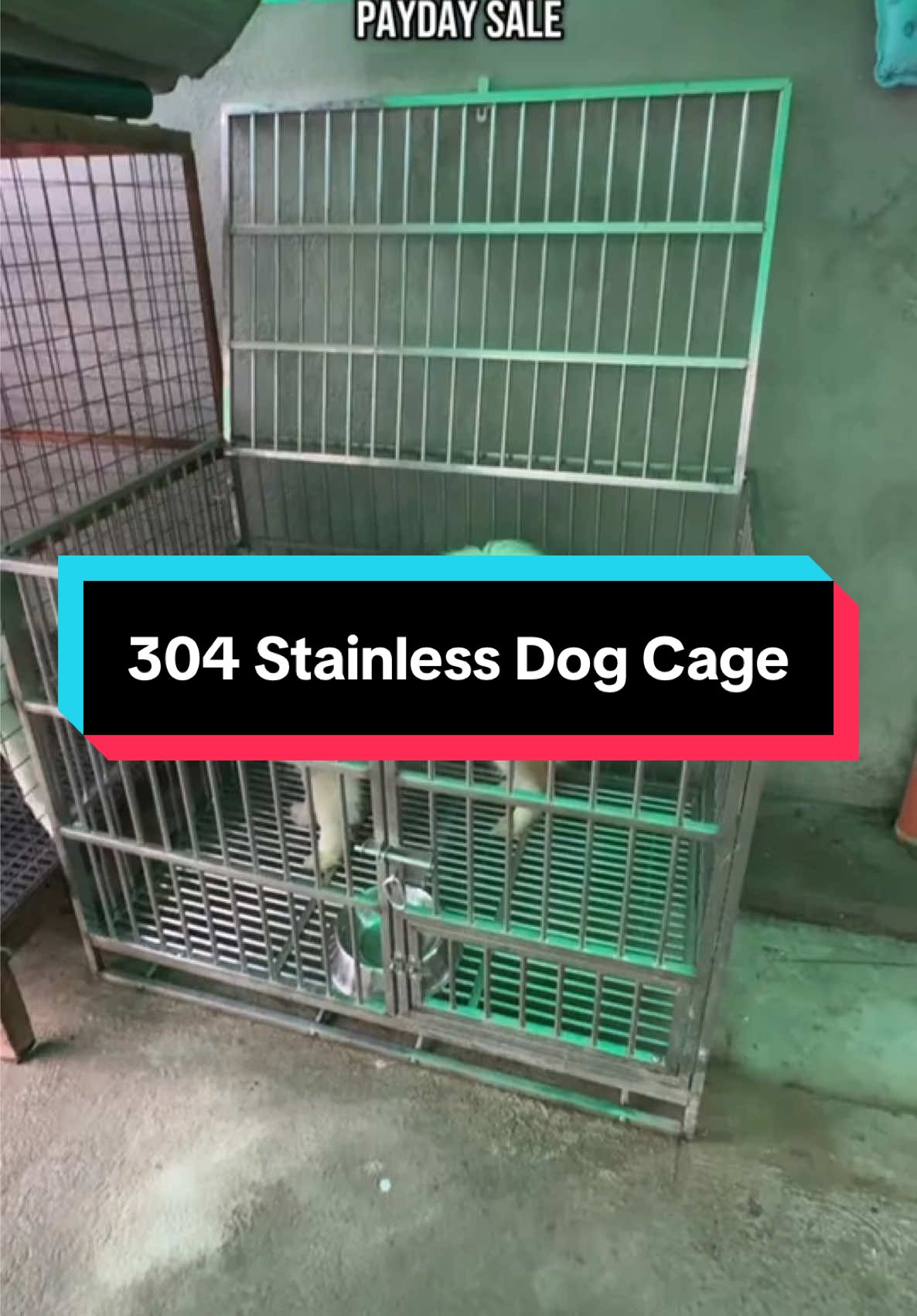 Dami na naman padiscount, mas makakamura na naman tayo sa 304 Stainless Steel Dog Cage nato!! #stainlessdogcage #dogcage #petcage #cage #cages 