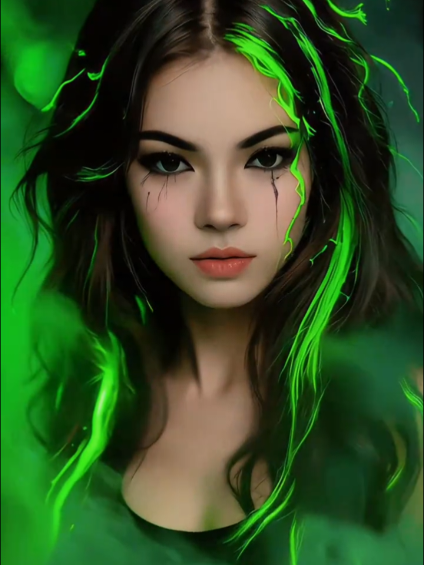 I would like to see myself having green highlights and green glow,that's  why I use this 