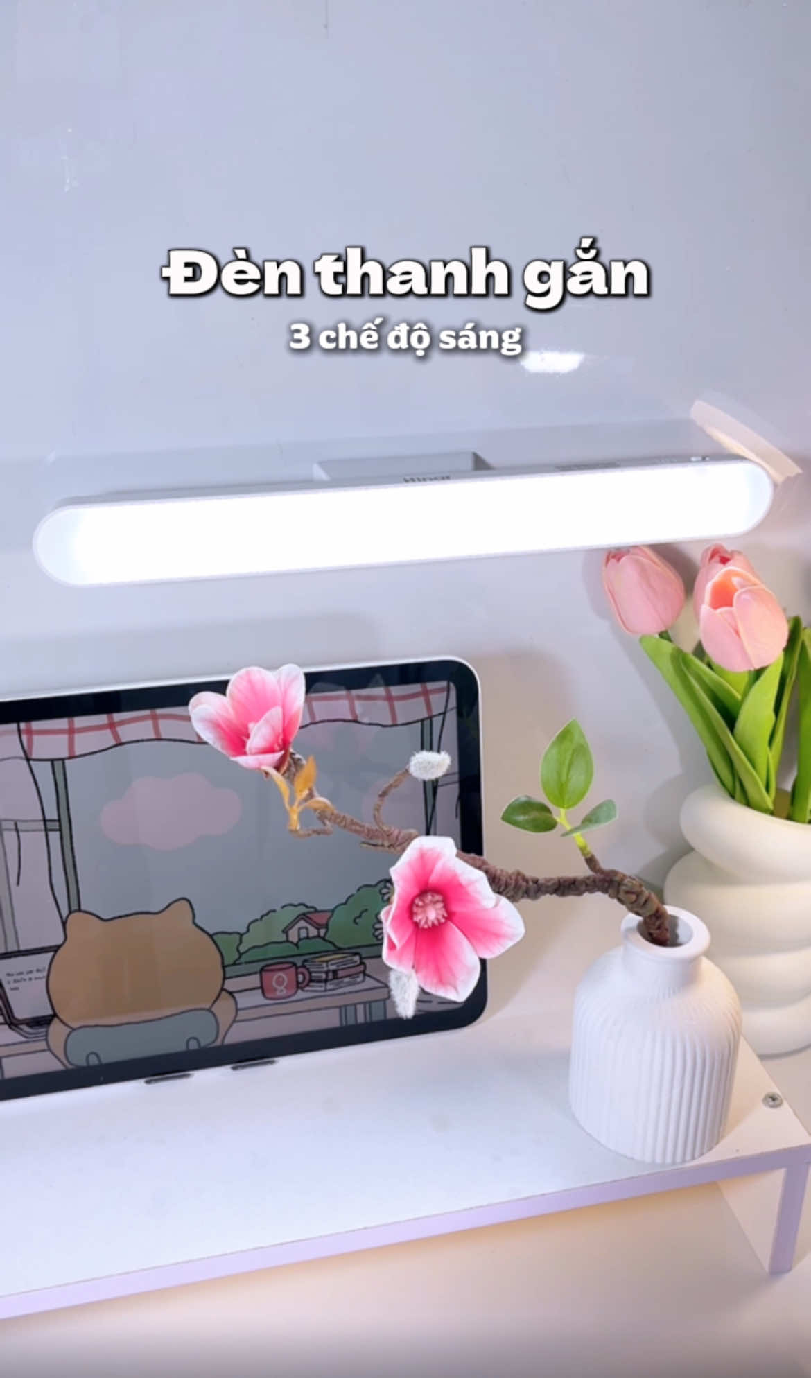 Em đèn học thanh gắn tiện lợi, gọn gàng mà không chiếm tích #annhienn399  #xuhuong #dentichdien #denbanhoc #denbantichdien 