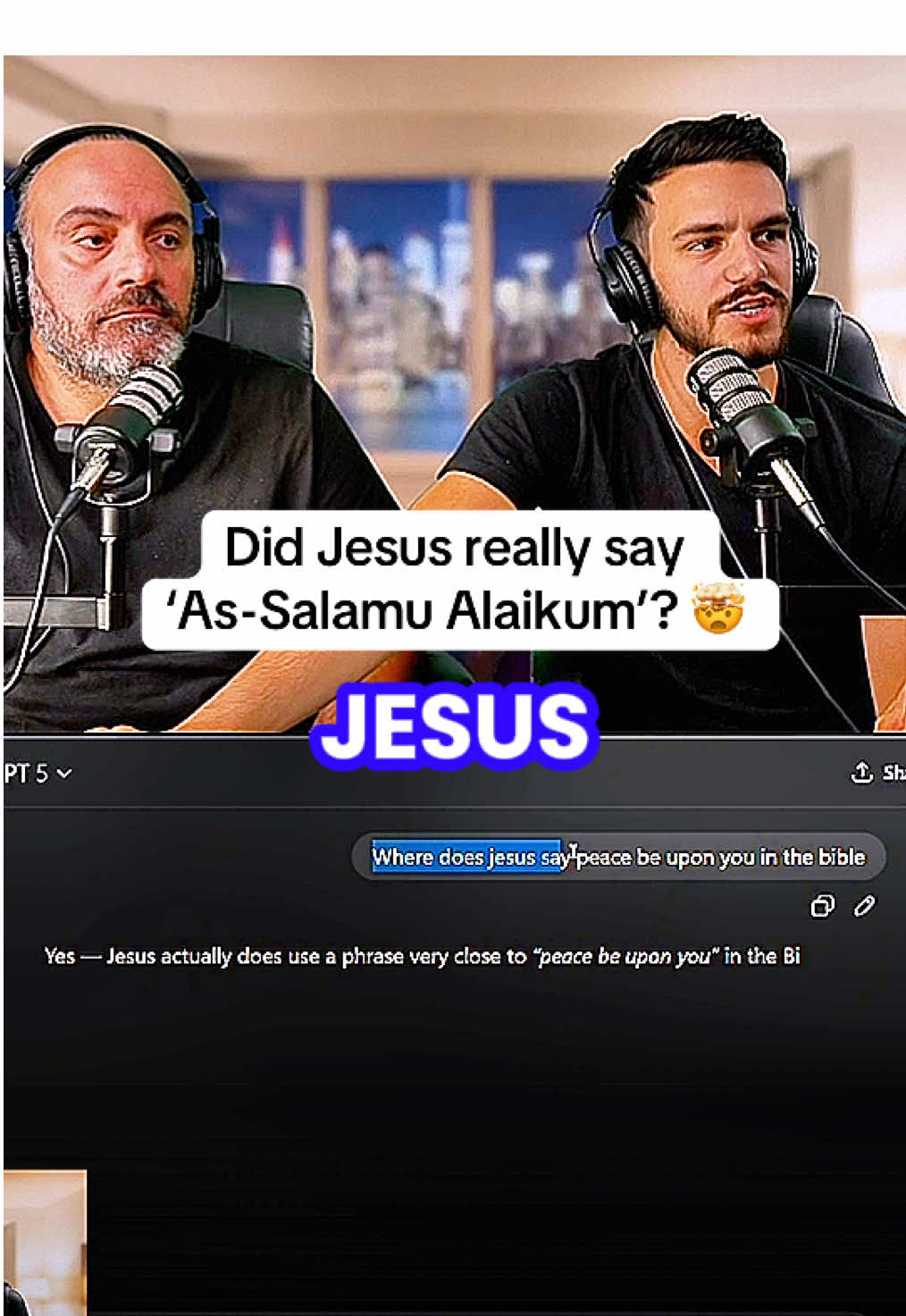 Jesus greeted his followers in Aramaic: “Shlam alaykh” — which is basically “As-Salamu Alaikum.” 🕊️ Same root. Same meaning. Same peace. #Jesus #Islam #PeaceBeUponHim #SonnyFaz #foryou 