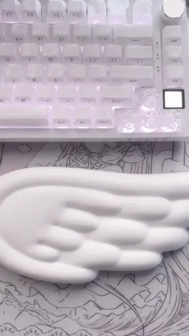 I love my keyboard #ajazzkeyboard #pcsetup #pinksetup 