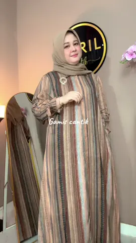 Gami bahan rayon dingin lembut. Dress cantik busui #tiktoklive #ootdhijabstyle #ootdfashion #gamis #dress 