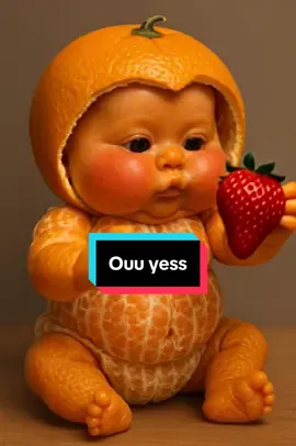 Love food! What shall she eat next? #aiasmr #satisfying #orangebaby #aisounds 