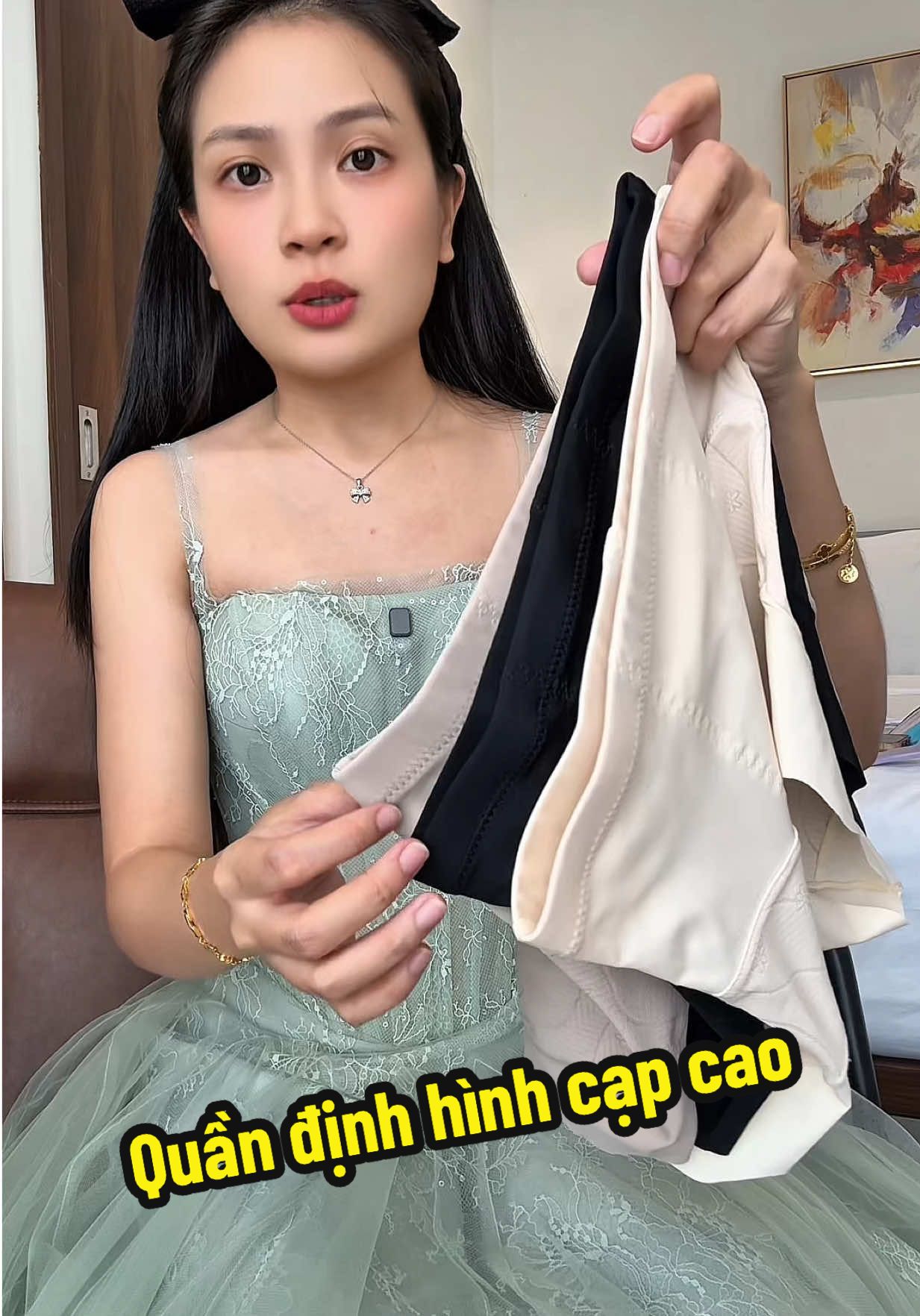 Quần định hình cạp cao #cothamvelangg 