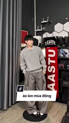 Áo Len Cổ Polo COOLCREW Dài Ta#outfit #fyp #aolen #polo #aolentaydai 