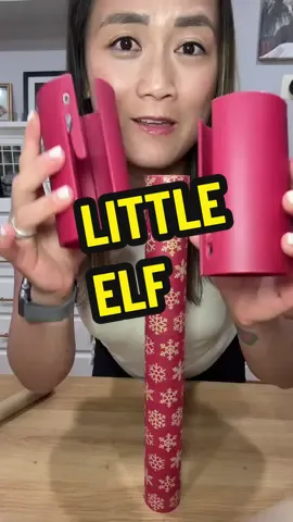 Cut wrapping paper fast and stress-free with the Little Elf gift wrap cutter, designed for smooth edges and safer use than scissors. Perfect for holiday gift wrapping, this 2-pack makes every present look neat and professional. #LittleElf #wrappinghacks #holidayprep #giftwrapping #sharktankfinds 