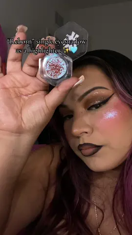 Our “Reborn” eyeshadow can be worn different ways! 🩵😍 #explorepage #duochromeyeshadow #singleeyeshadow #eyeshadow #makeuptutorial 