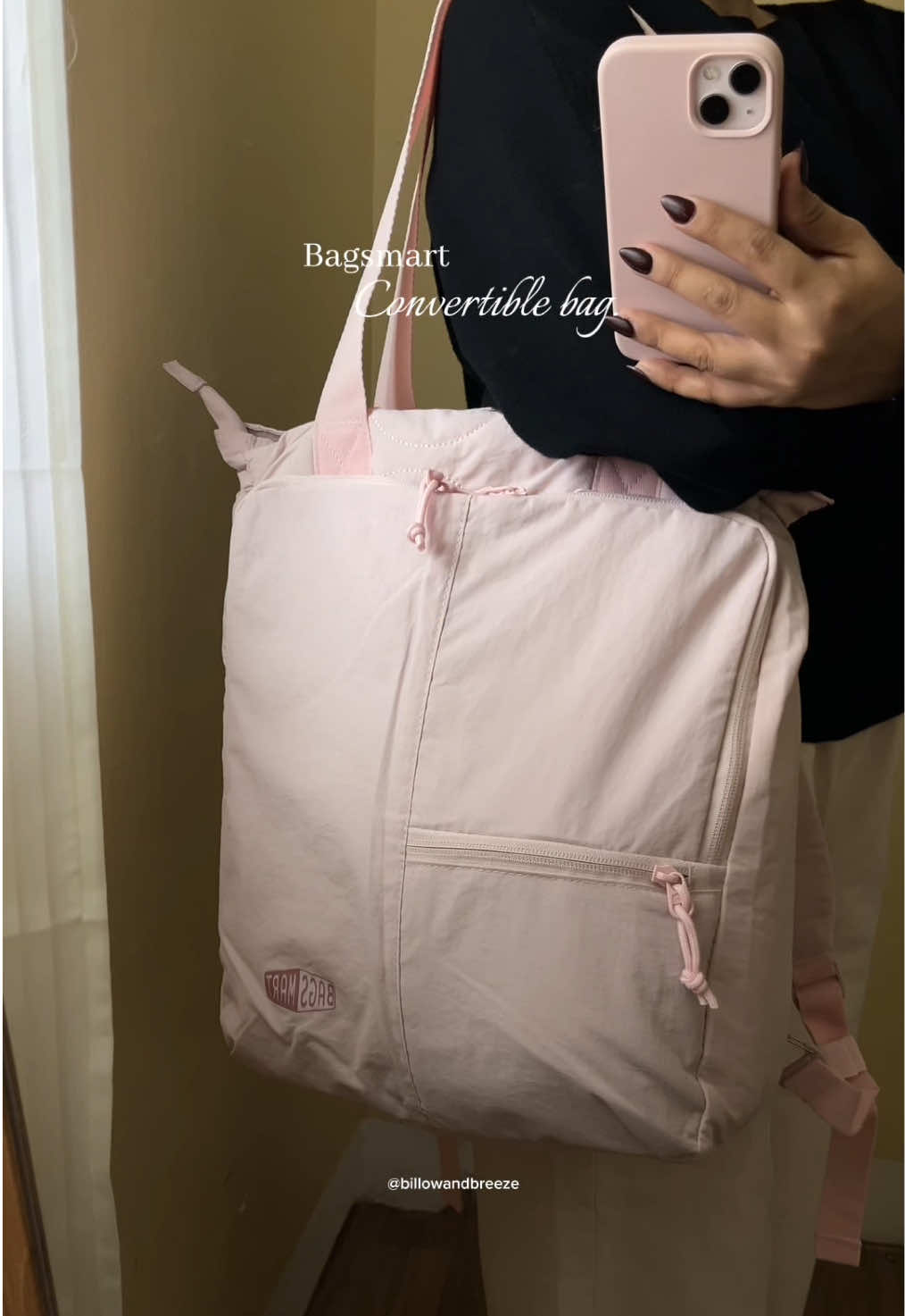 This convertible bag!! Love it!💓 #bagsmart #bagsmarttotebag #totebag #bag #schoolbag @BAGSMART PH 