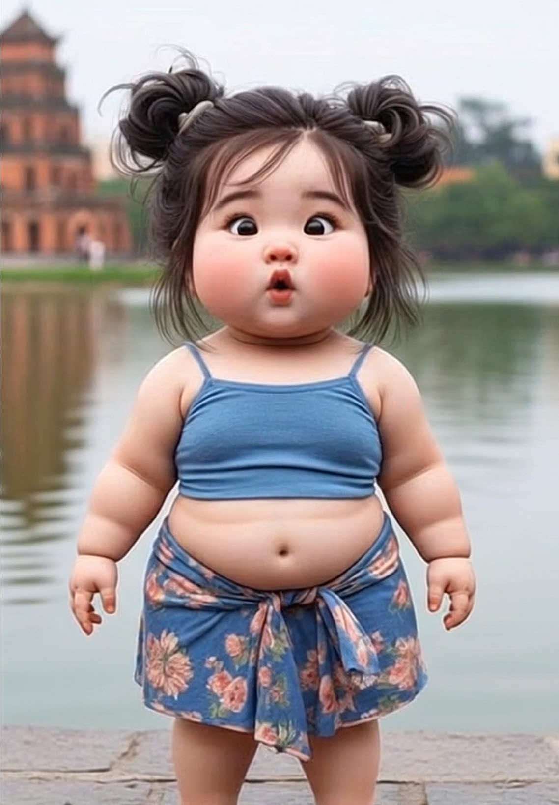 Đang đi mà lại nghe thấy bài tủ #viral #baby #dance