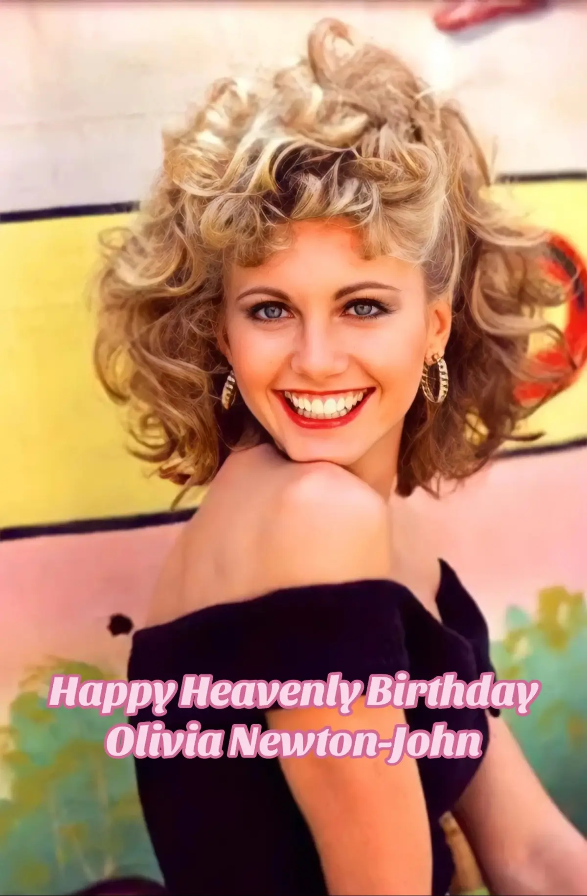 Happy Heavenly Birthday Olivia Newton-John #olivianewtonjohn #heavenlybirthday #grease