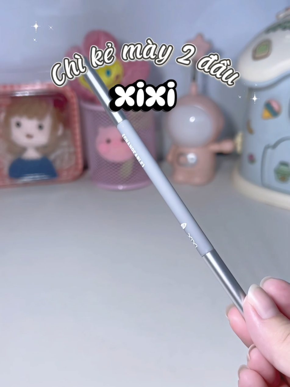 Chì kẻ mày 2 đầu xixi giá hạt 🌰 cho hssv, newbies tập tành makeup #chikemay #xixi #makeup #xuhuong #capykvotri 