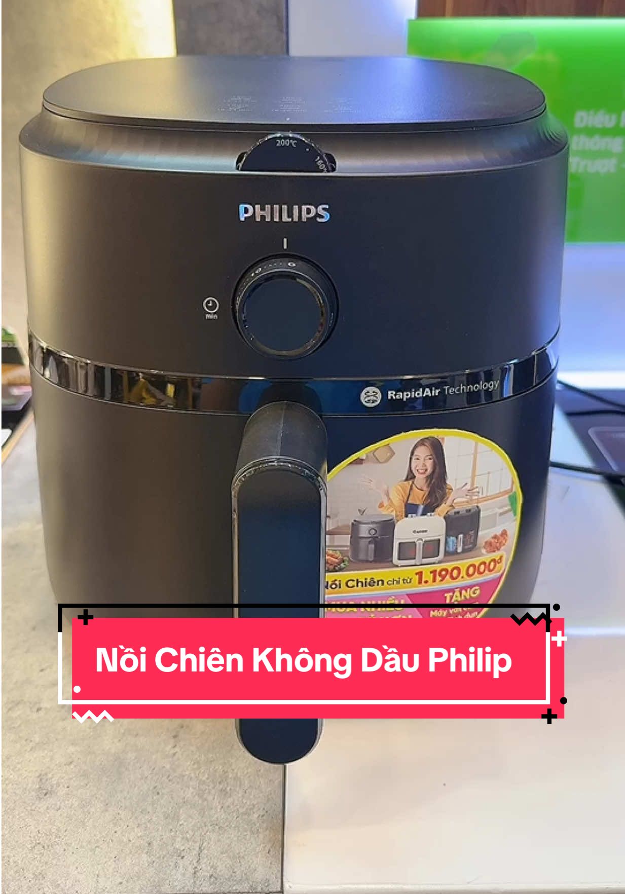 Nồi chiên không dầu đồ dùng không thể thiếu trong khu bếp của gia đình bạn #noichienkhongdau #noichienphilips #philips 