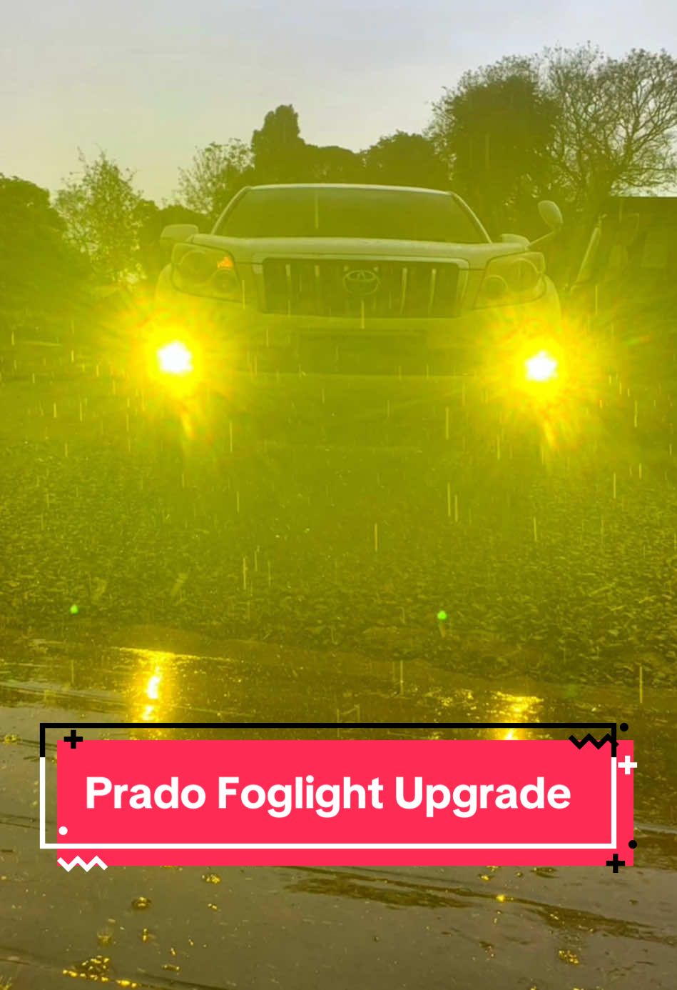 All weather laser Foglights to beat the rains🫡. #fyp #biledfoglamp #allweatherled #carlxtrim #prado #carfoglight 
