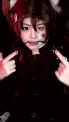 HEHE DEMON DOGGG!!!  || #AcesOcz #Kemonomimi #SFX #FAKEBLOOD #DevilMakeup || 