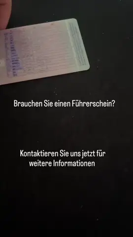 Hallo, erhalten Sie Ihren Online -Führerschein für weitere Informationen. Bitte kontaktieren Sie mich auf meiner Nummer in meiner Biografie