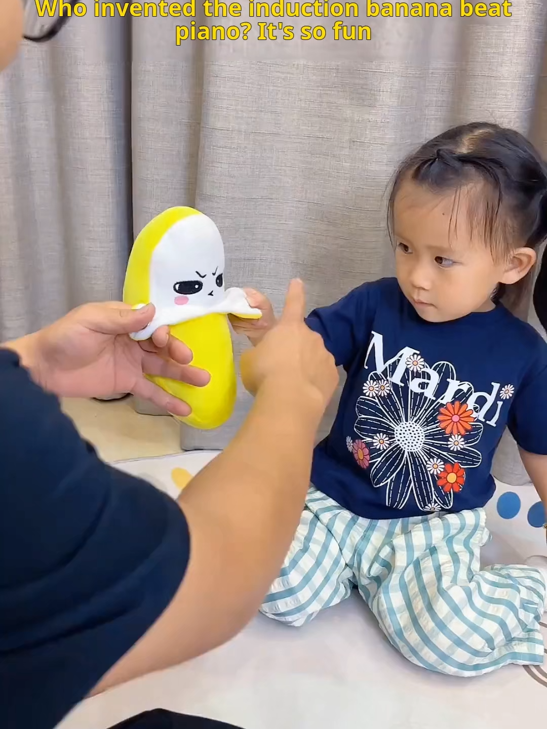 This banana is the new lead singer of your family band!#Toy #accompany #doll #music #Education #cute