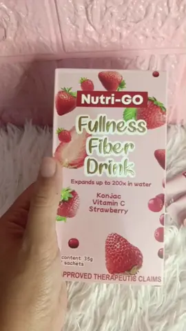🍓My new fave- Nutri-Go Fullness Fiber Drink🍓. Tumutulong ito para makaramdam ka ng fullness, kaya iwas cravings. #nutrigo  #nutrigofullnessfiberdrink  @nutrigoofficial 