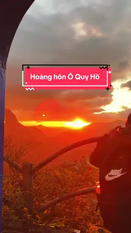 Hoàng hôn trên đỉnh đèo Ô Quy Hồ thật đẹp😍#oquyho #kdlcongtroioquyho #travel #dulich #hoanghon 